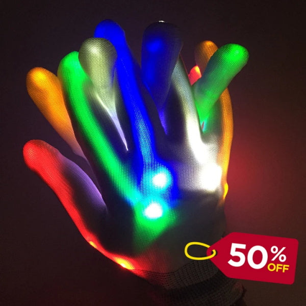 LED Full Hands Lights Gloves 2.0 Set (1 pair)