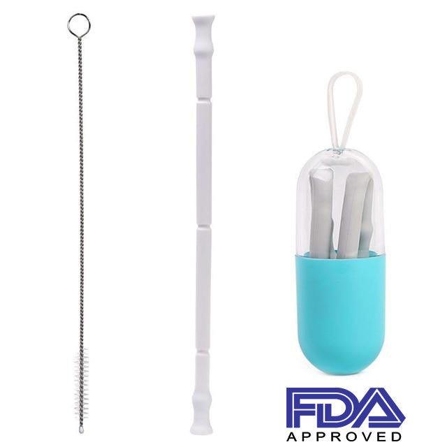Collapsible Silicone Straw