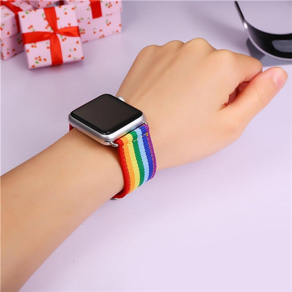 【??Hot Sale】Rainbow Watchband For Applewatch