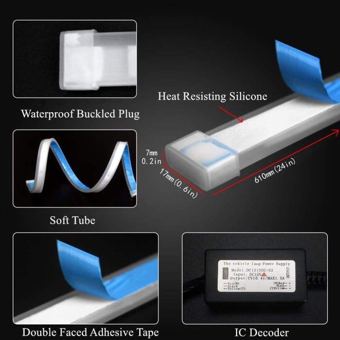 【1Pair & 30%OFF】Flexible Daytime Running Light!!