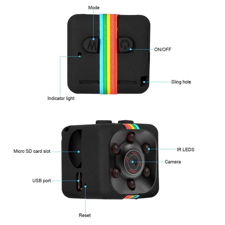 Anti-Theft Mini Camera with Night Vision & Motion Sensor