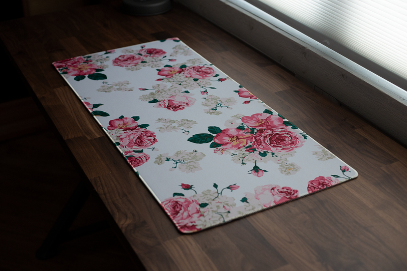 floral desk pad