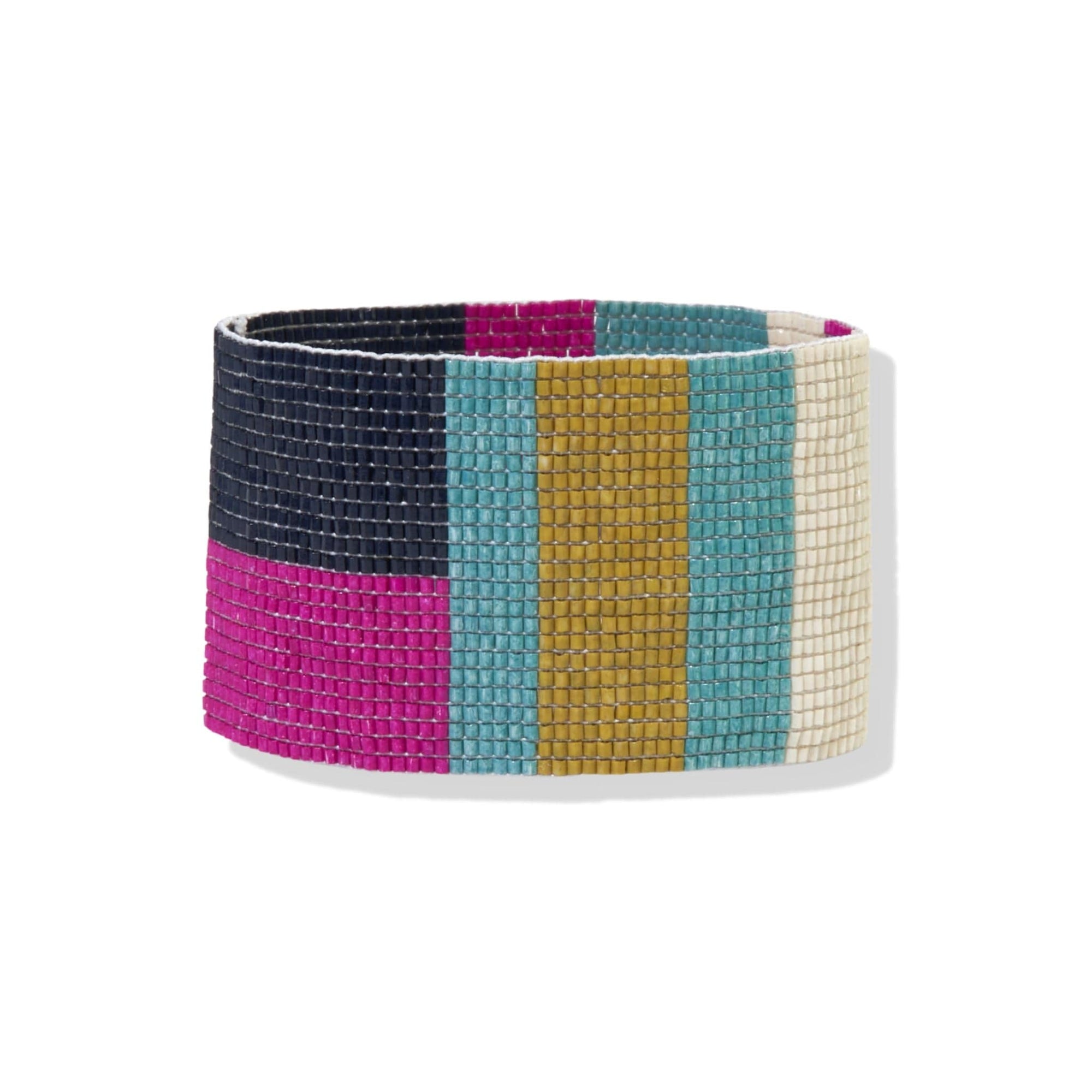 Adult Custom Color Block Beaded Bracelet - Iviana & Co.