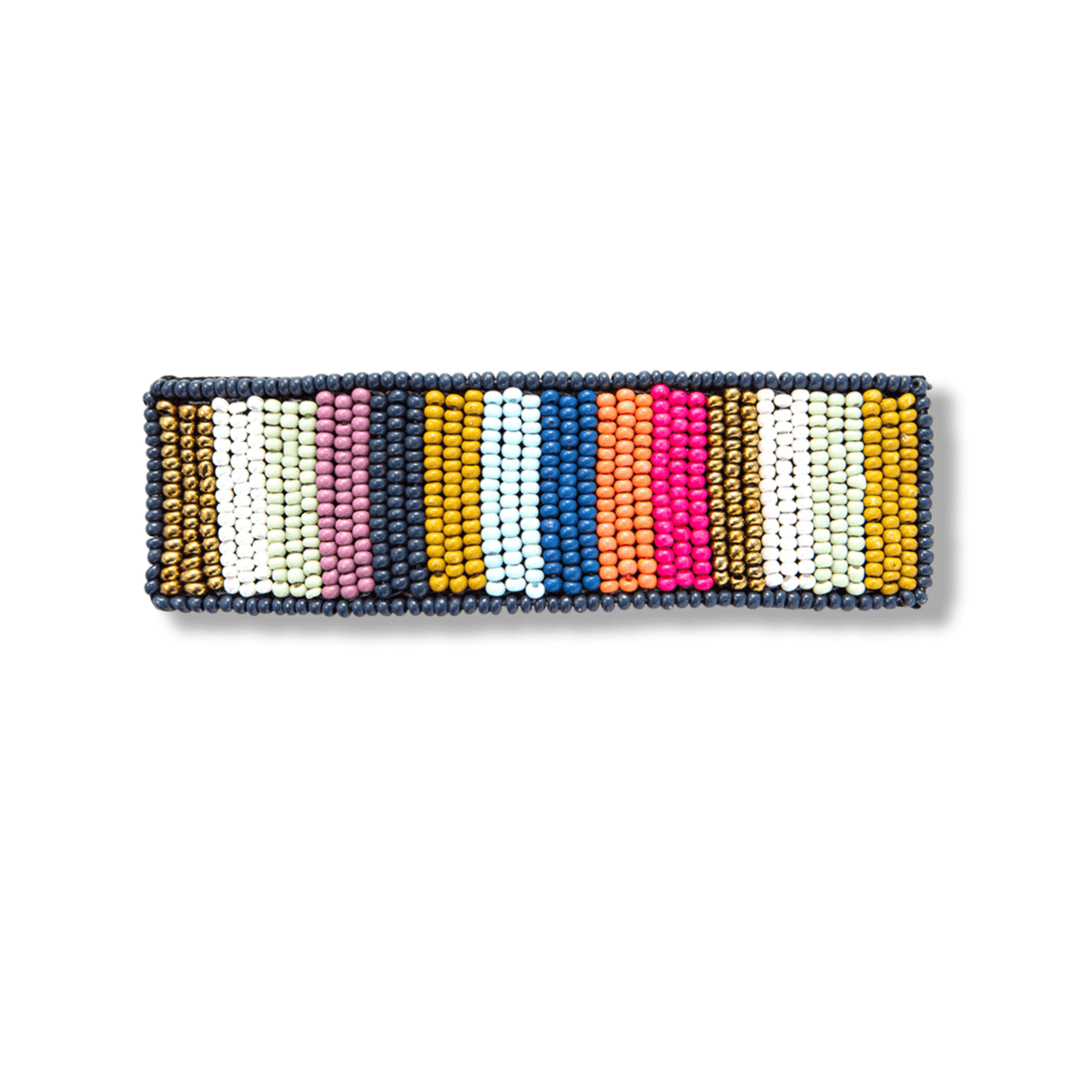 Annabella Checkered Beaded Clutch Multicolor Bag by INK+ALLOY