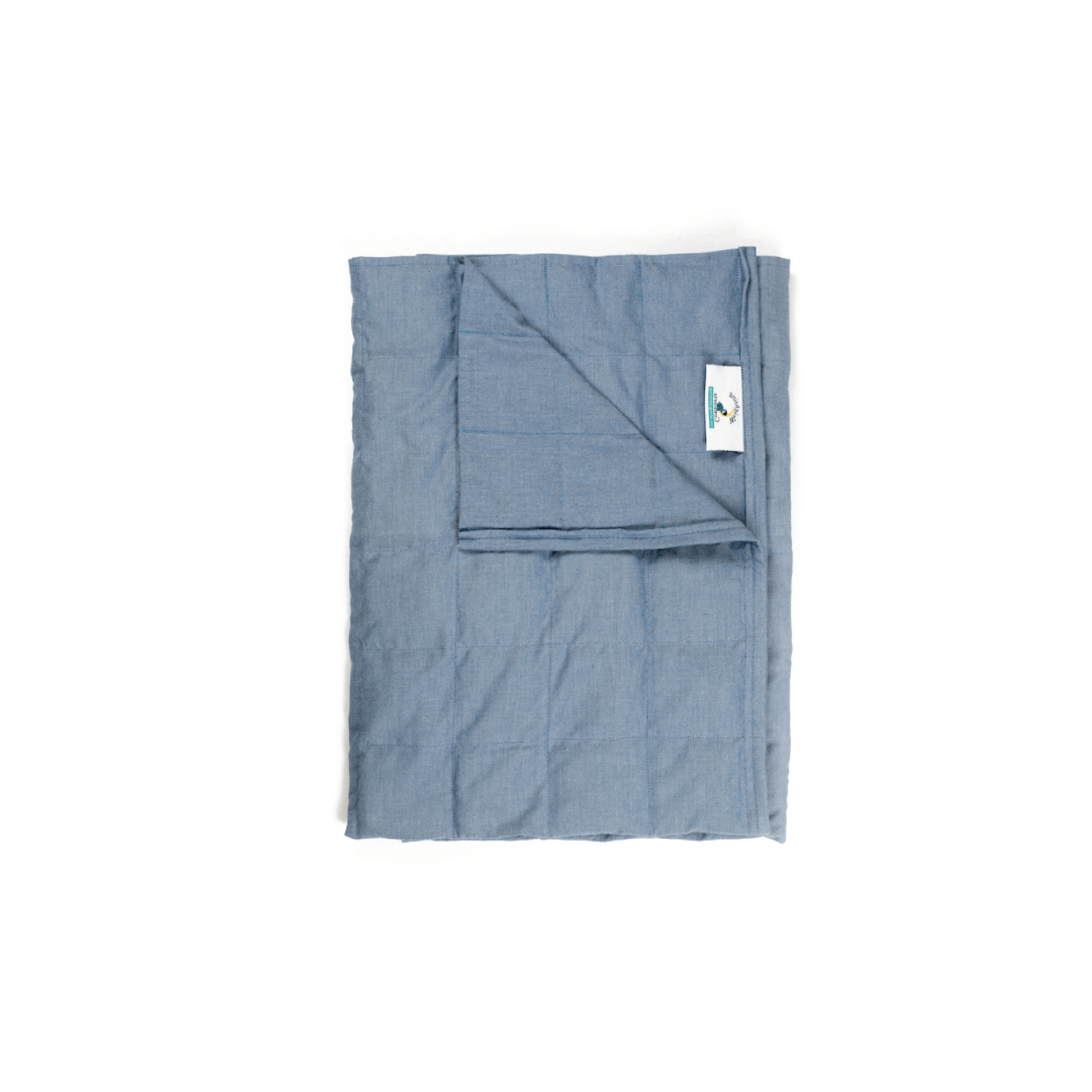 Kids Mini Blue Chambray Weighted Blanket