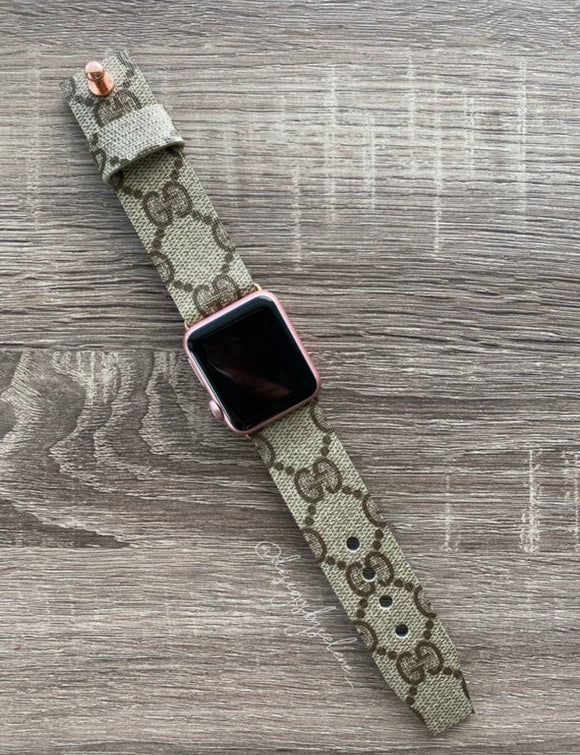 Authentic Repurposed Gucci Bloom Apple Watch Band (pink) – Designs by Selene