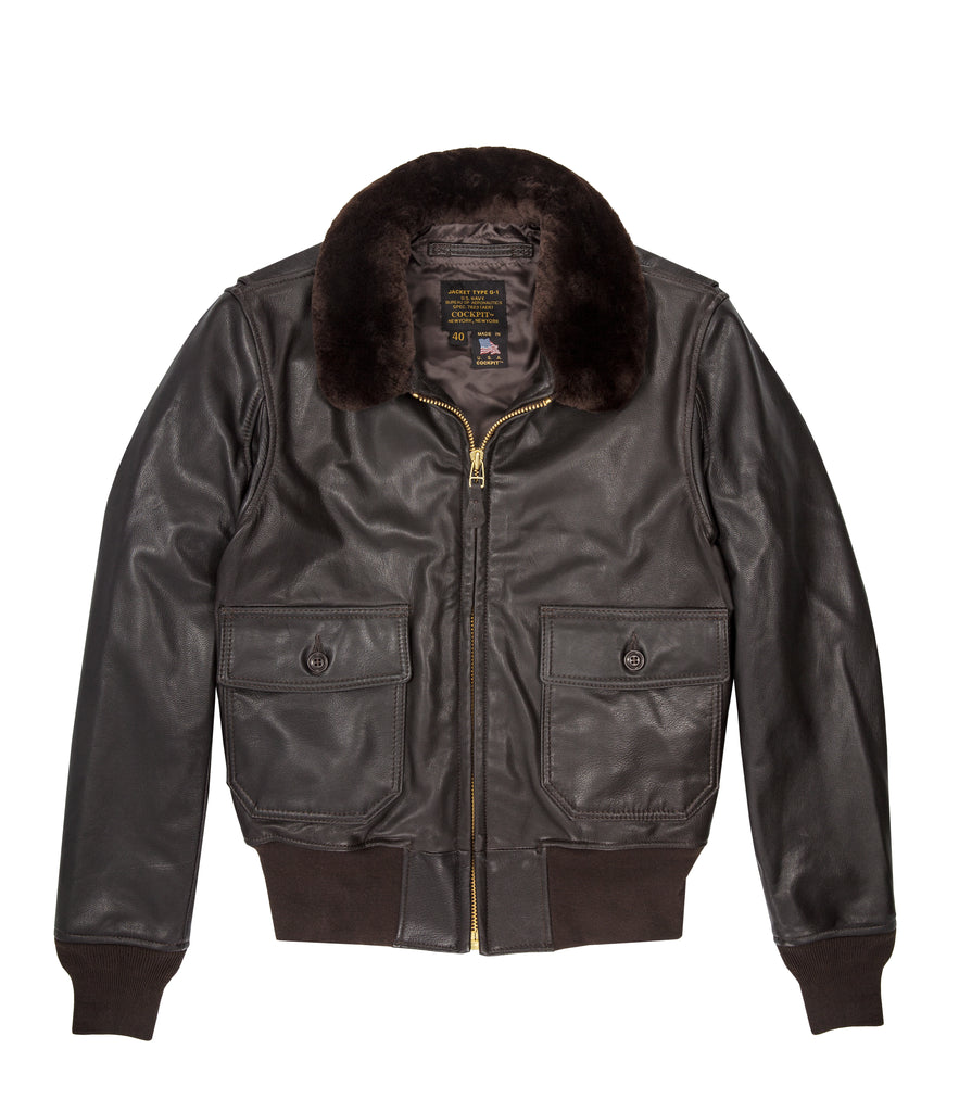 G-1 Flight Jacket with Removable Collar (LONG) - Cockpit USA