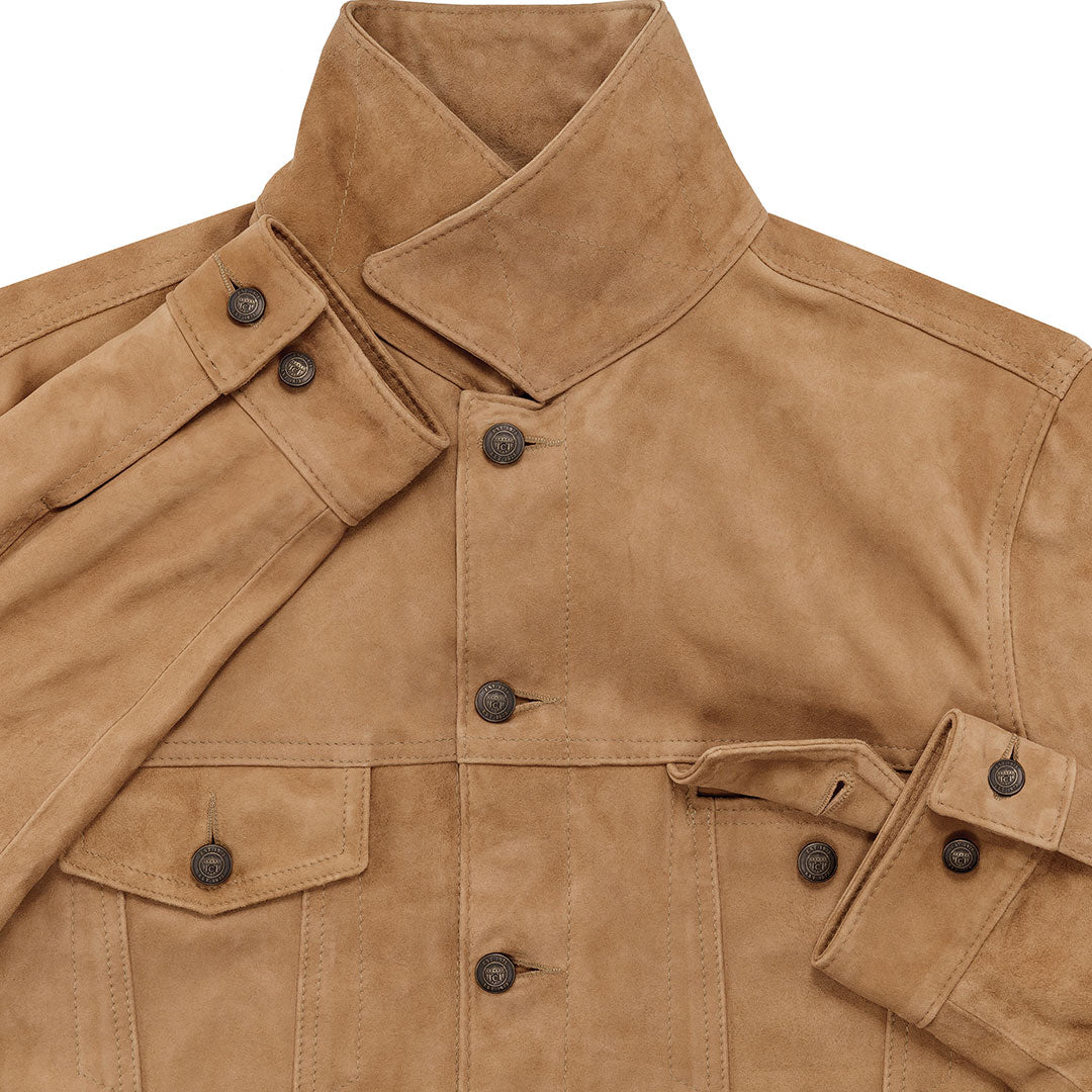 orvis suede trucker jacket