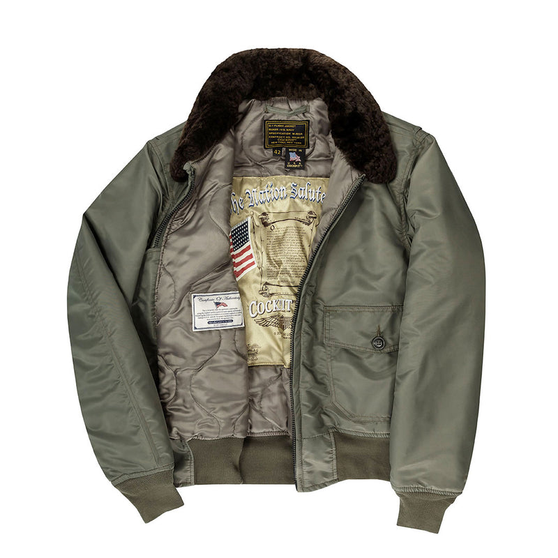 Sage Green Bomber Jacket | Men's Satin Bomber Jacket – Cockpit USA