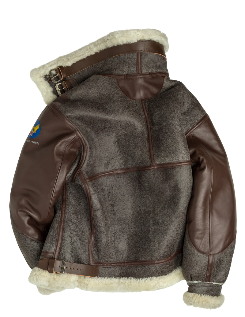 B-3 Shearling Bomber Jacket | Vintage Style Bomber Jacket