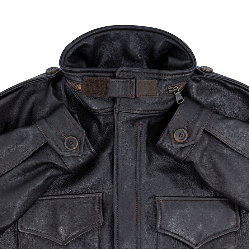 Cockpit USA's Leather M65 Field Jacket - Brown