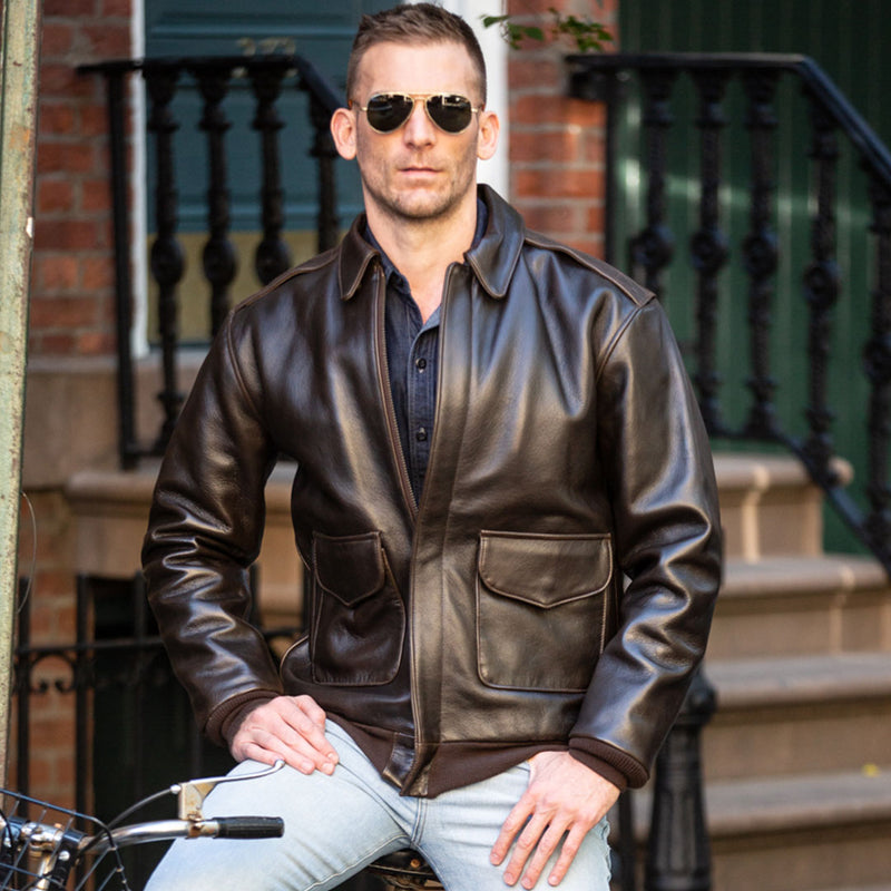 Lambskin Leather Jacket for Sale | Men's Antique Leather Jacket ...