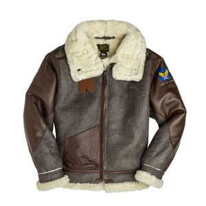 B-3 Shearling Bomber Jacket | Vintage Style Bomber Jacket – Cockpit USA