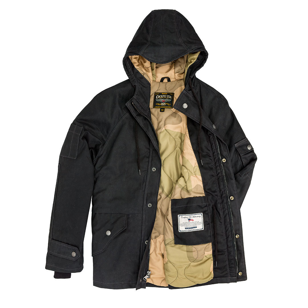 waxed parka mens