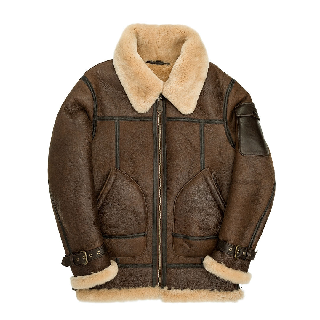 leather sheepskin jacket