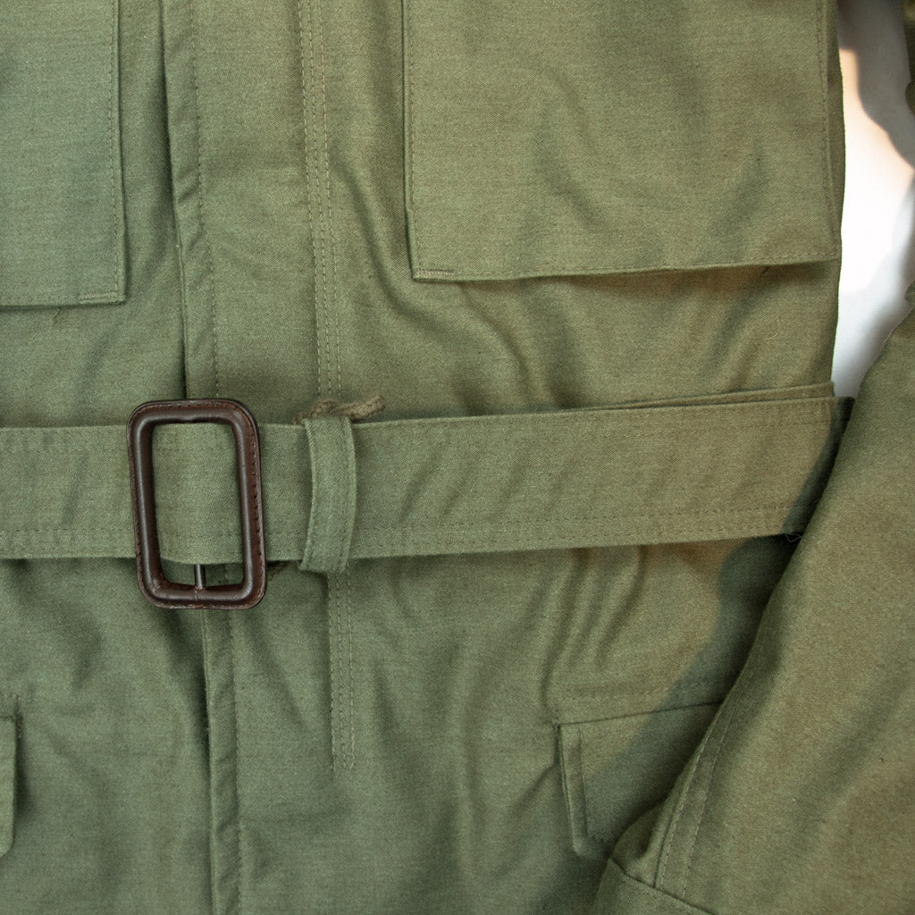 Fur Collar Olive Green Field Jacket | Shooting Range Jacket