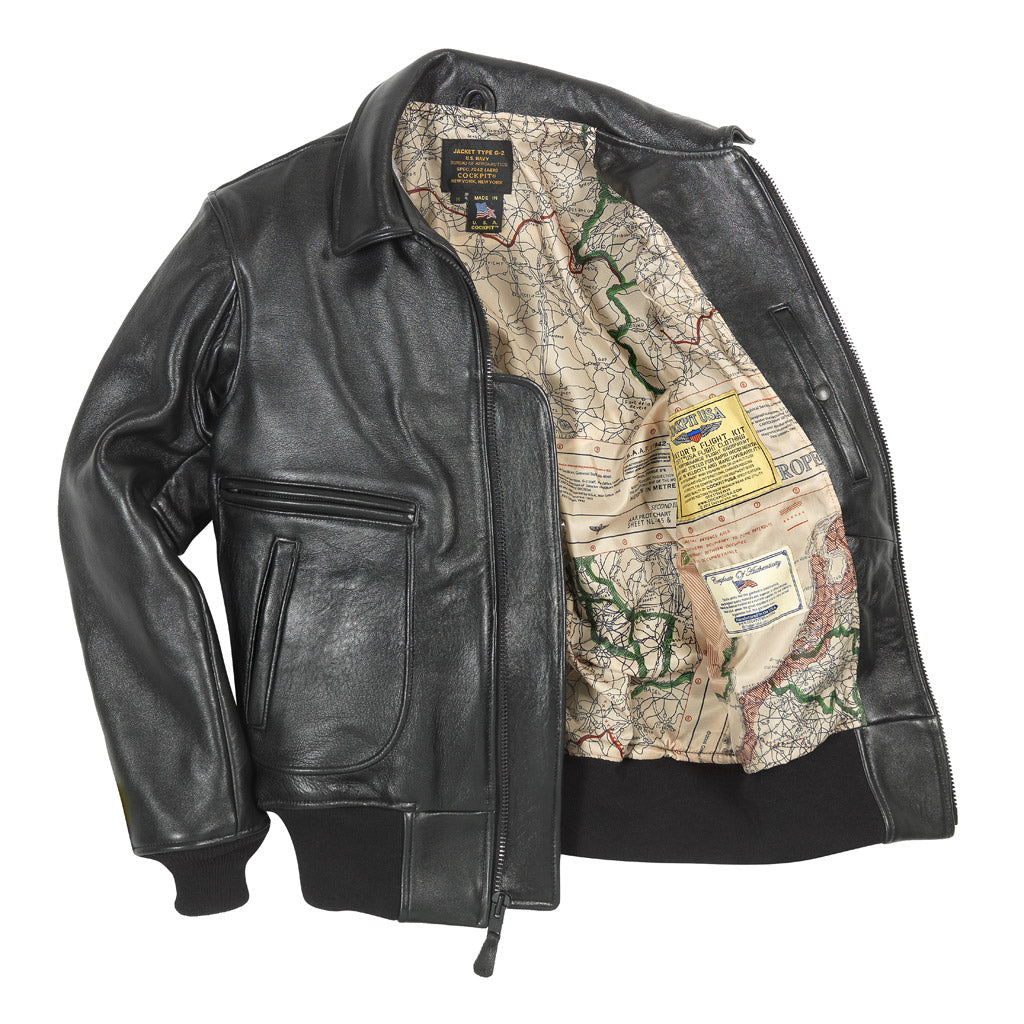 Vintage Mod Raiders Leather Bomber Jacket | Cockpit USA