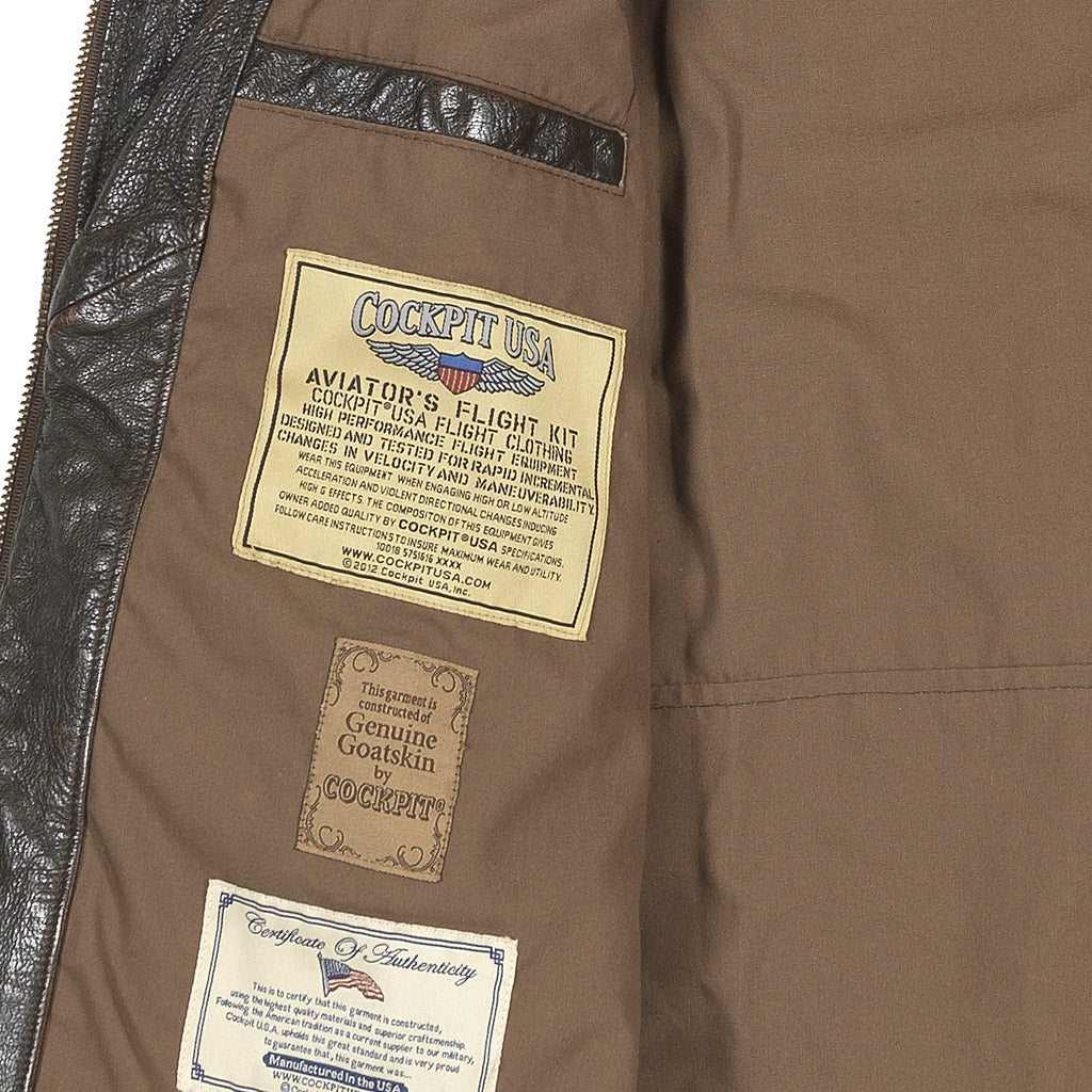 Vintage Roughneck Oil Driller Jacket | Goatskin Leather Jacket ...