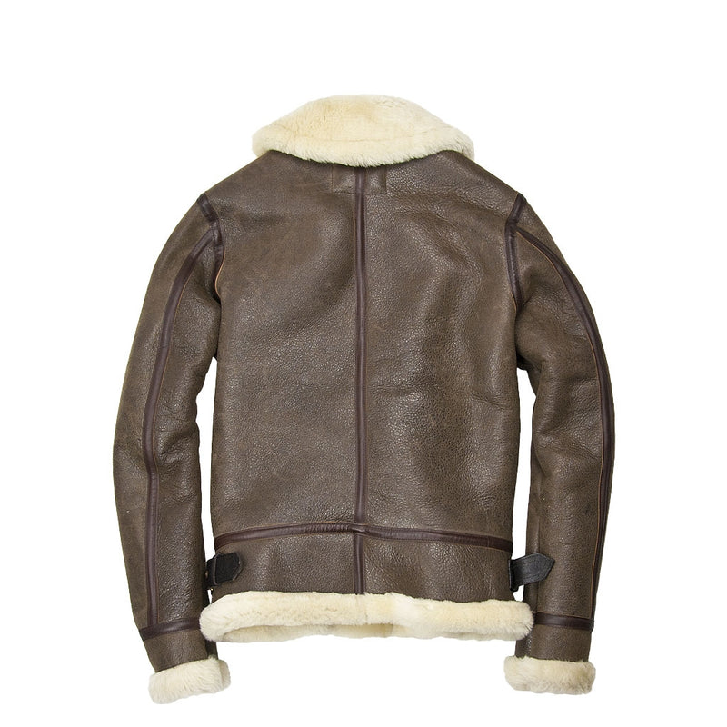 Women's Sheepskin Bomber Jacket | Women's Leather Jacket with Fur ...