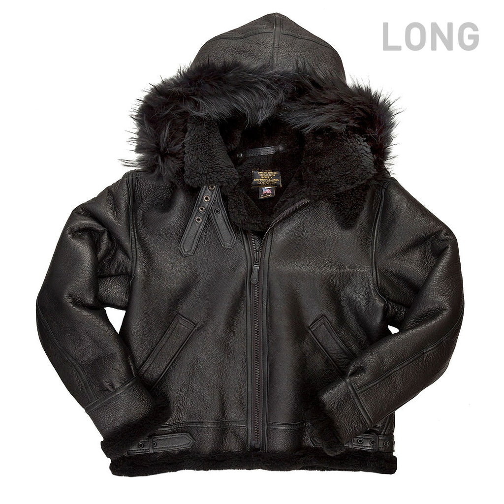 Men's Hooded Sheepskin Jacket | Sheepskin Jacket with Hood