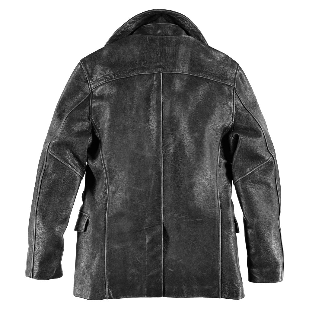 Naval Officer Coat | Men's Vintage Leather Coat – Cockpit USA