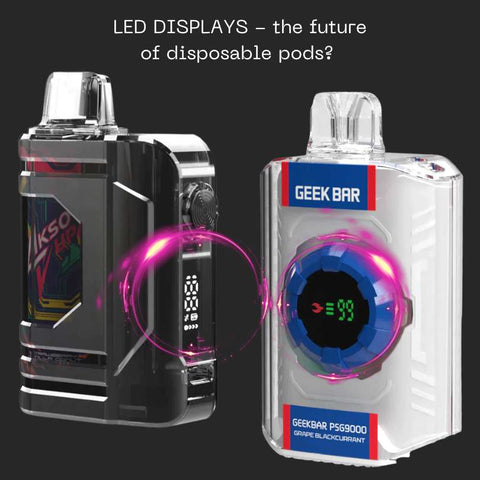 LED Displays on Disposable Pods