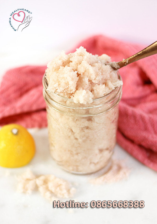 Careful cleansing with pink Himalayan salt will give your skin a radiant glow.