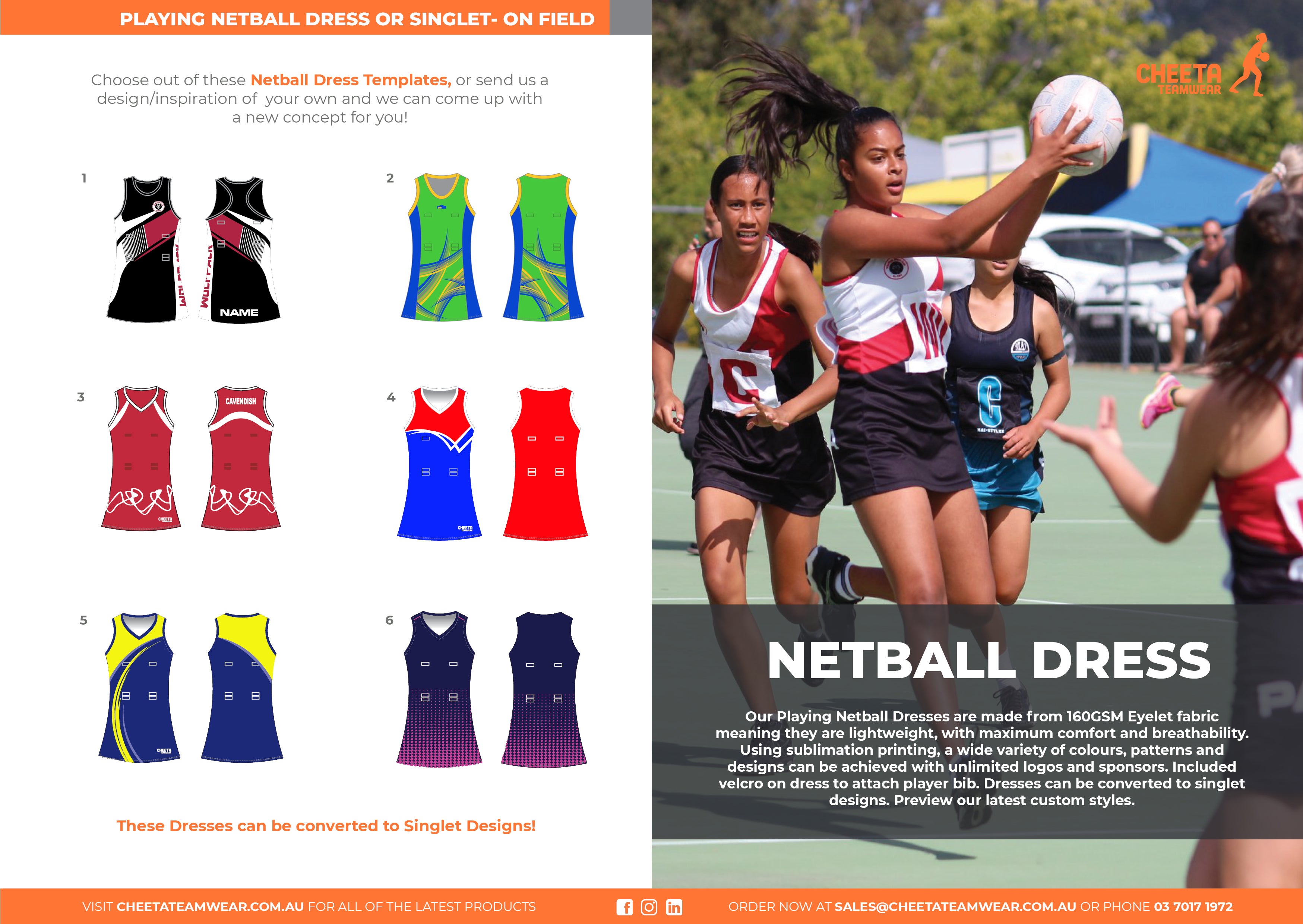 Design your Own Netball Uniforms