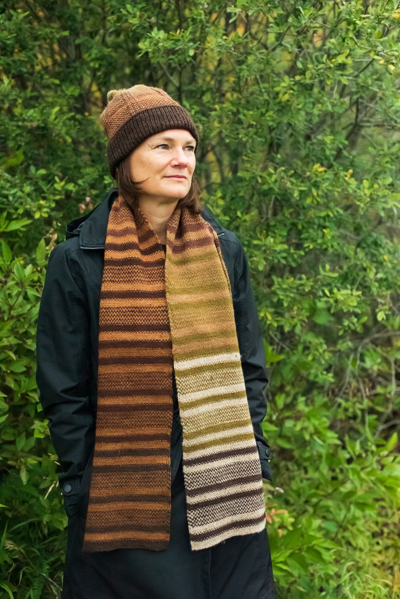 Coffee Break Hat & Scarf Pattern - Ancient Arts Yarns