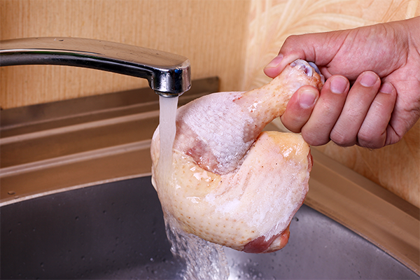 1. Avoid Washing Raw Meat