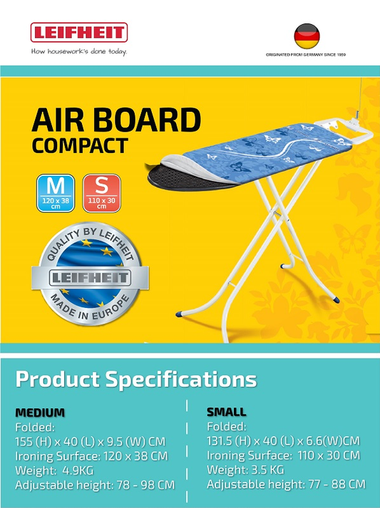 (Singapore) L72585 Airboard M Compact Ironing LEIFHEIT Leifheit Board –