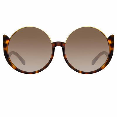 Linda Farrow - Renata Oversized Sunglasses in Ash - Unisex - Adult - LFL1126C4SUN