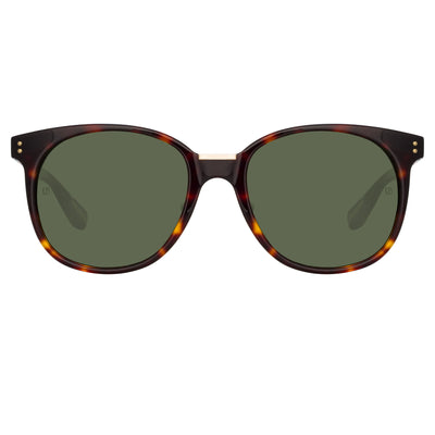 Palla D-Frame Sunglasses in Tortoiseshell by LINDA FARROW – LINDA FARROW  (U.S.)