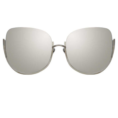 Kew Oversized Sunglasses in Black Frame by LINDA FARROW – LINDA FARROW  (INT'L)