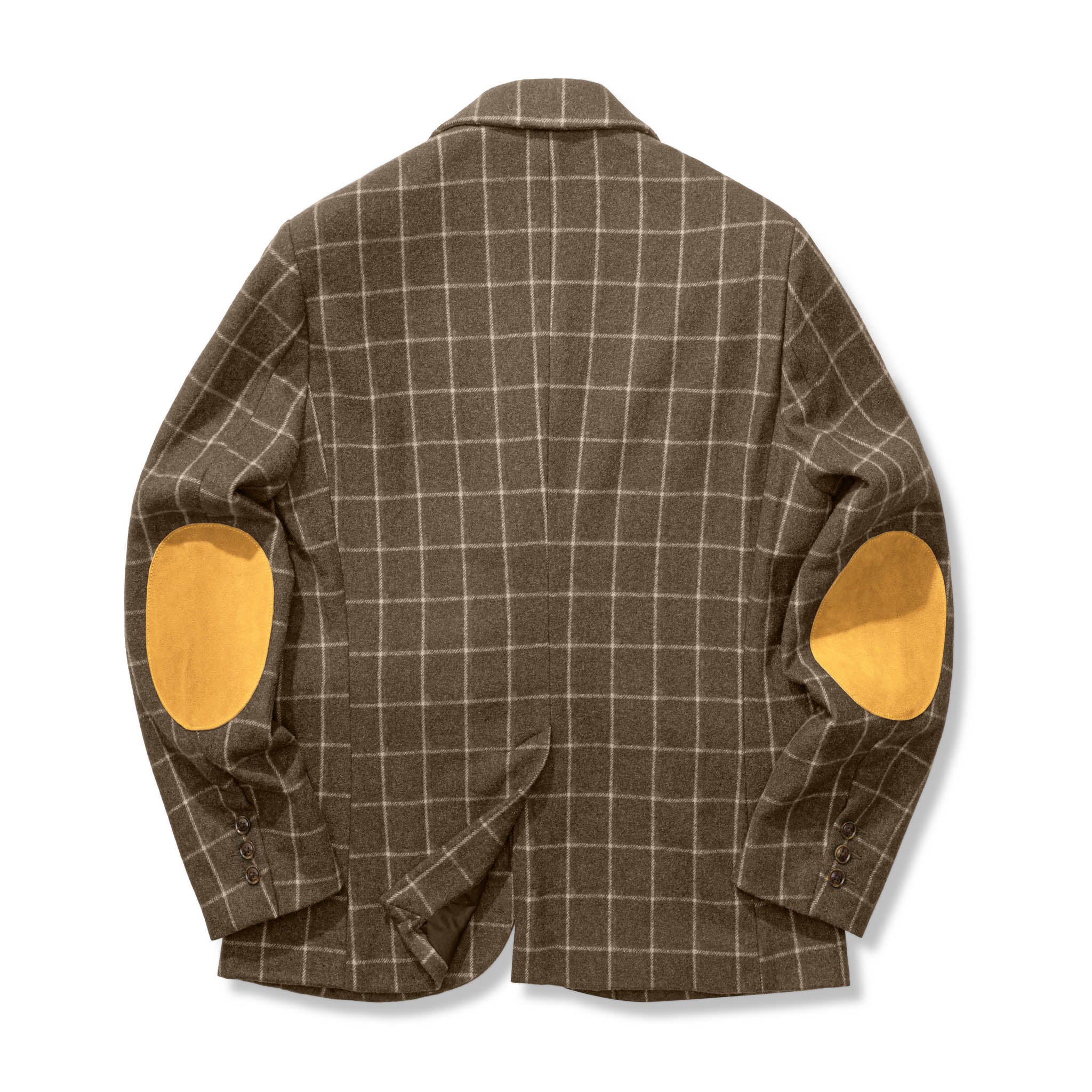 vintage】ツイード調 チェック柄 ウール テーラードジャケット