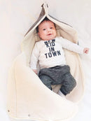 Wallaboo Baby Universal Bunting Bag, Striped Black, 12 Months - BUZOK