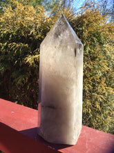 Load image into Gallery viewer, Citrine Clear Quartz Crystal Large 4 lb. Generator ~ 9&quot; Tall ~ White Ghost Cloud Inclusions ~ Smokey Pillar Tower ~ Fast &amp; Free Shipping