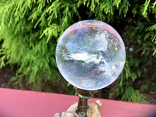 Load image into Gallery viewer, Clear Quartz Big 7.3 oz. Crystal Ball ~ 2&quot; Wide Polished Sphere ~ Rainbow Inclusions ~ Reiki Altar Feng Shui Display ~ Free &amp; Fast Shipping