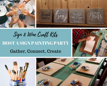Load image into Gallery viewer, Wood Sign Kit | Plank Stained Board