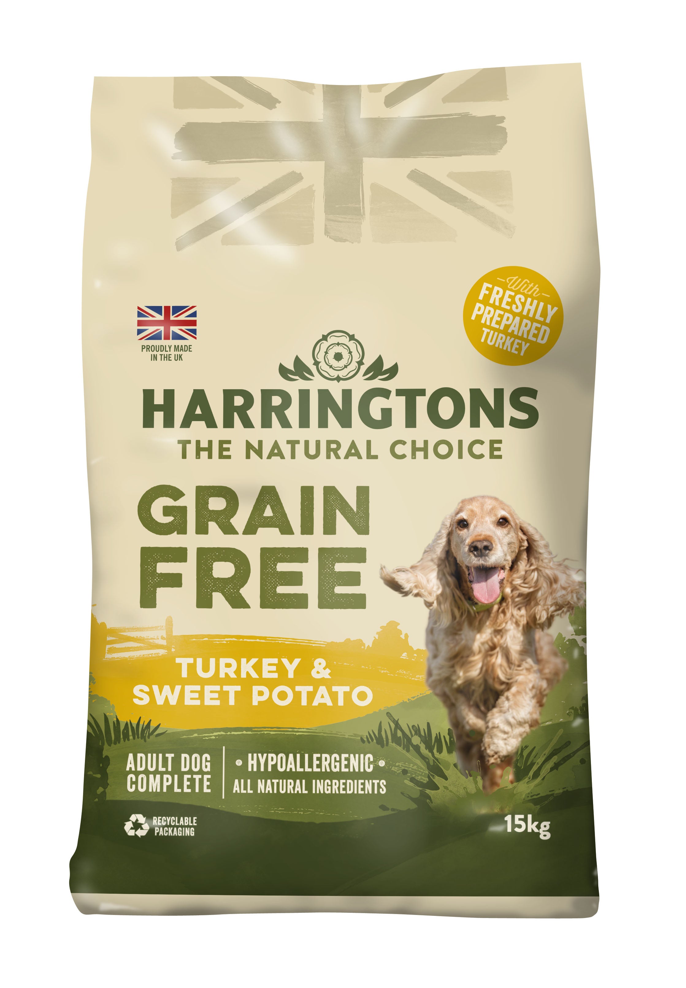 harringtons dog food turkey and veg 15kg