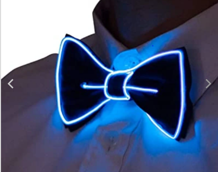 EL Wire Neon LED Bow tie