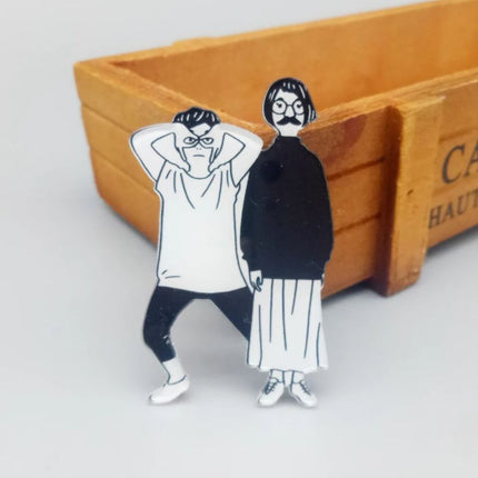 2 Dudes Meme Lapel Pin Badge