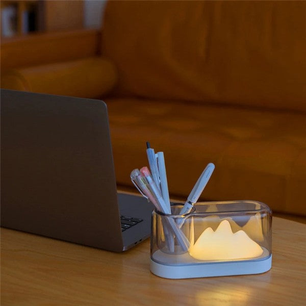 3D Mountain Pen Stand Lamp