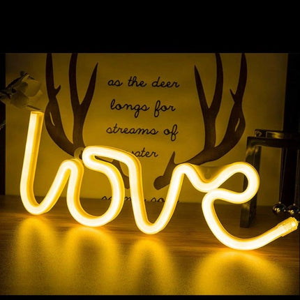 3D Love Shaped Neon Lamp