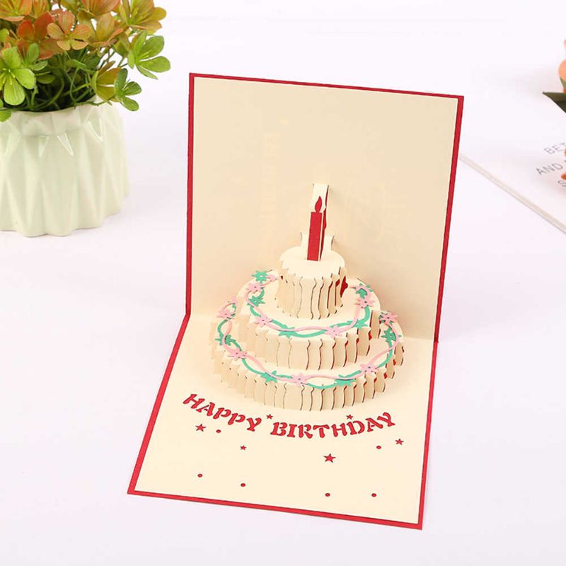 3D Cake Happy Birthday Pop up Card (Greeting card)