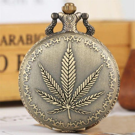 Leaf Quartz Pocket Watch