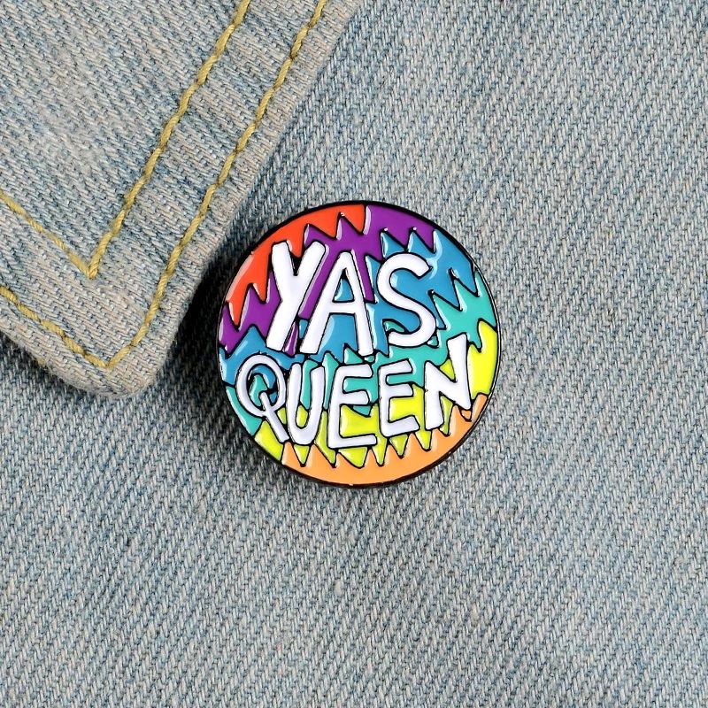 Yas Queen Lapel Pin Badge