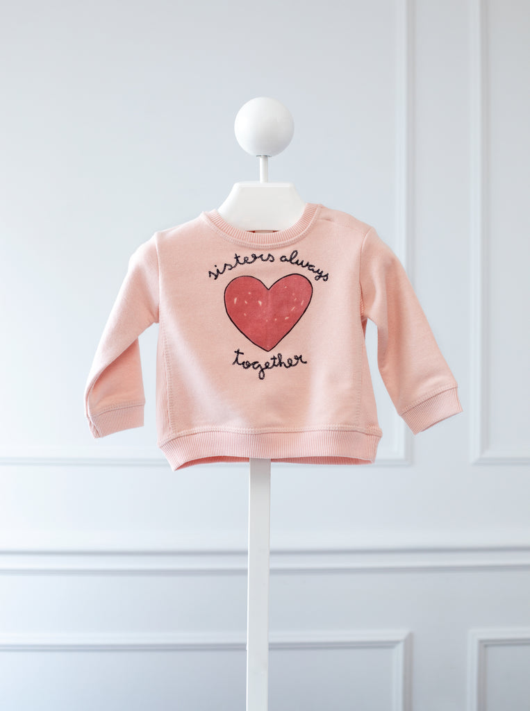 zara pink sweatshirt