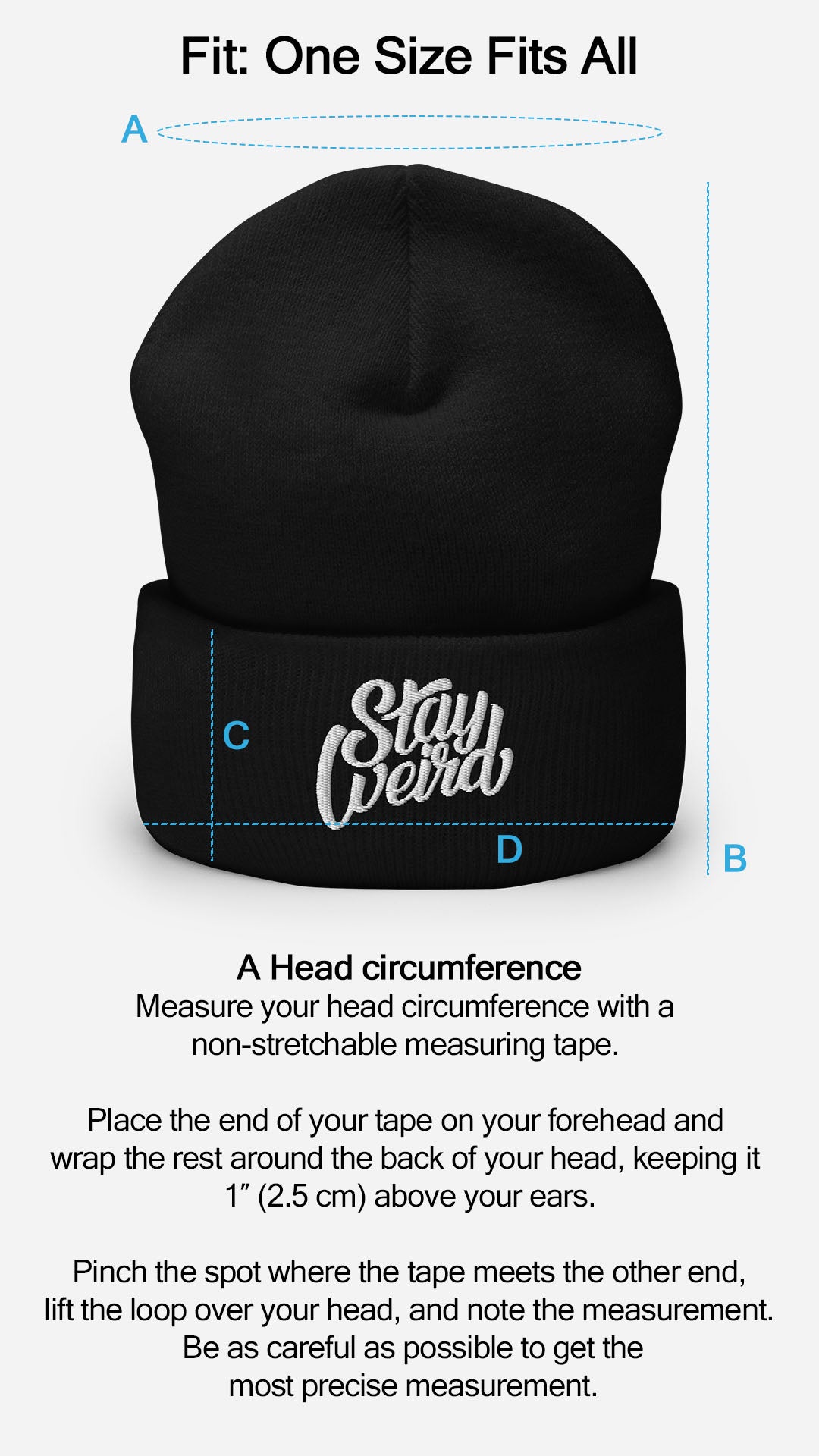 beanie fit guide b.different clothing graffiti street art inspired independent streetwear