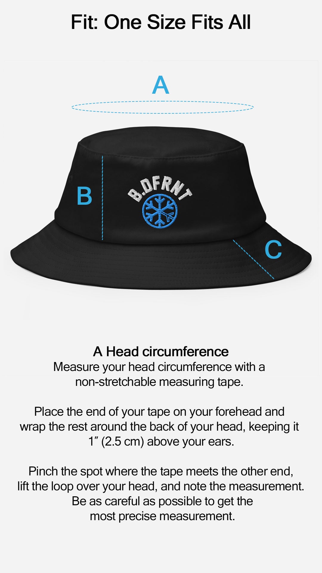 Bucket Hat Passform-Guide b.different Kleidung Graffiti Street Art inspiriert Independent Streetwear